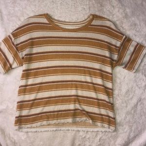 american eagle waffle knit tee